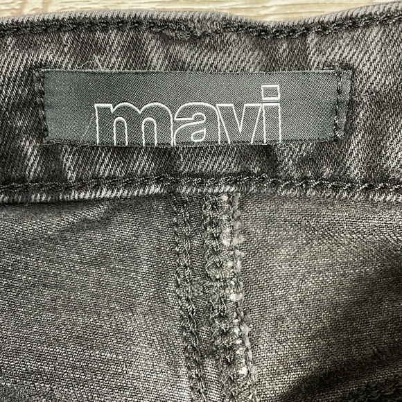 Mavi Star High Waist Mom Jean Black Wash Denim Style 101077-33944 Size 25x29 - Picture 11 of 15